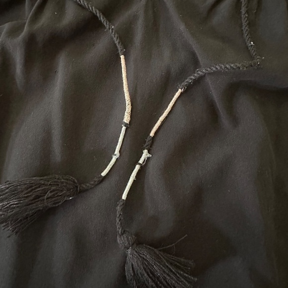 LOFT Capsleeve Summer Mini Dress with Decorative Tassels (Size XS) - Picture 6 of 10